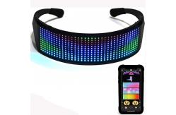 China Programmable Anime LED Glasses Customizable Patterns USB Rechargeable App Control supplier
