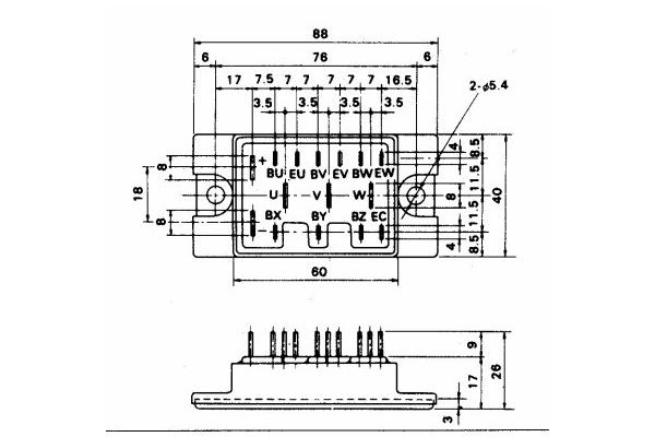 IGBT Power Module 6DI150D-060 POWER TRANSISTOR MODULE FUJITSU IGBT Power Module