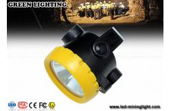 China 4000 Lux Brightness Gl2- A Led Cap Lamp , Perfessional Mining Cap Lights Waterproof supplier