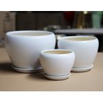 Elegant Round Ceramic Pots For Your Home Or Business Various Sizes Available for sale
