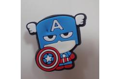 China Slippers Silicone Badge PVC Rubber Patch Using Buckle On Technics supplier