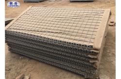 China Geotextile Lined HDP Galvanized earth - filled HESCO Barrier for Military Preotection supplier