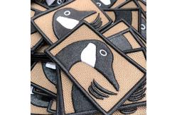 China Armband Clothing 3D Puff Patches Velcro Ironing Backing For Bags supplier