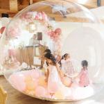 Event PVC Transparent Clear Balloon Bounce House Glamping Dome Tent for sale