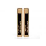 Luxury Brown Round Perfume Bottle Box Perfume Paper Tube With Movable Paper Lid