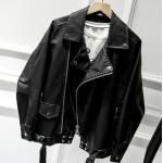 Leather Jacket 137CM PU Clothing Fabric for sale