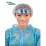 Disposable Non Woven White Or Blue Protective Head Cover With Peak