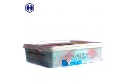 China Recyclable Plastic Cookie Boxes 2600ml 400g A4 Shape Hot Filling Available supplier