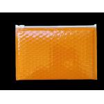 400x300mm Orange Resealable Zipper Bubble Bags Shock Resistance ISO9001 for sale