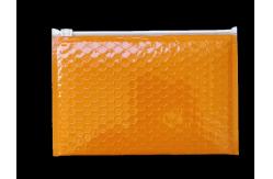 China 400x300mm Orange Resealable Zipper Bubble Bags Shock Resistance ISO9001 supplier