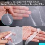 PVA Transparent Water Soluble Film 150cm For Embroidery / Laundry Beads for sale