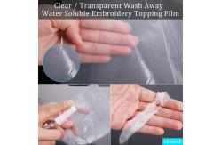 China 150cm Transparent Embroidery Backing Pva Water Soluble Film Fast Water Solubility supplier