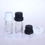 Transparent Gold 0.16OZ Oil Dropper Glass Bottle For Essential Water