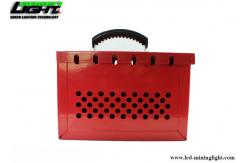 China 12 Padlocks Foldable Handle Steel Safety Lockout Box supplier