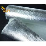 China 150C Heat Reflective 0.75mm Fabric Aluminum Foil Coated Glass Fiber Welding Fire Blanket Roll for sale