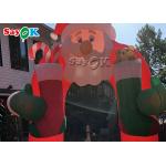Inflatable Christmas Arch Outdoor Yard Decor Inflatable Santa Claus Archway for sale