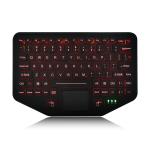 Rugged Vehicle Keyboard With Touchpad Backlit Scissor Switch Desktop for sale