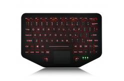 China Rugged Vehicle Keyboard With Touchpad Backlit Scissor Switch Desktop supplier