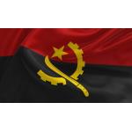 Angola National Flag Header Grommets Finish Water Resistant Public Activities Centers for sale