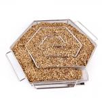 256g Hexagon A Maze N Smoker Tray Chip BBQ Smoke Basket for sale