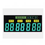 Black Background VA LCD Display Negative Transmissive Segment 12 O'clock Viewing Angle for sale