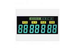 China Black Background VA LCD Display Negative Transmissive Segment 12 O'clock Viewing Angle supplier