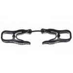 Engineered Grade Material POM Plastic Glove Clips Black Color For Personal Safety for sale