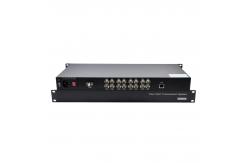 China 1RU 8x 3G SDI with 1GB Ethernet Fiber Optic Converter supplier