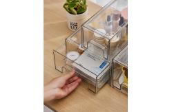 China Stackable Kitchen Oem Small Plastic Drawer Organizer With Pull Out Bin supplier