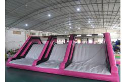 China Huge Insane Inflatable Obstacle Challenges For Adult With Digital Printing Logo supplier