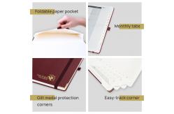 China Vertical Layout 2023 2023 Weekly Planner With 100GSM Ivory Paper supplier