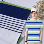 Soft And Comfortable Easy To Care Hygroscopic Striped Knit Fabric For Casual Wear for sale
