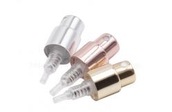 China Crimpless Rose Gold Perfume Spray Pump Aluminum Plastic With Collar For Bottles supplier