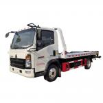 HOWO 5 Ton Tow Truck Wrecker Flat Bed Towing Recovery Truck Tilt Tray Tow Truck for sale