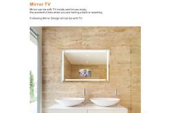 China Rectangle Wall Mounted Smart TV Mirror Defogger Space Saving High Visibility supplier