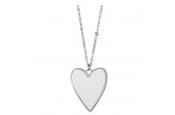 China Sublimation Love Heart Necklace Valentines Necklace For Heat Transfer supplier