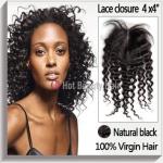 22# Micro Ring 5A Grade Lace Top Closure ，20 Inch Human Hair Weave