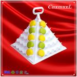 Eco Friendly Food Grade Macaron Pyramid Display 5 Tier Macaron Tower SGS