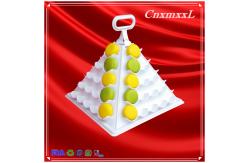 China Eco Friendly Food Grade Macaron Pyramid Display 5 Tier Macaron Tower SGS supplier