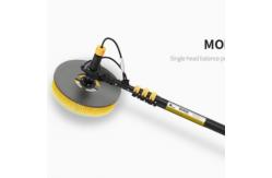China Disc Brush Solar Panel Cleaning Rotating Brush With 7.2meter Aluminum Pole supplier