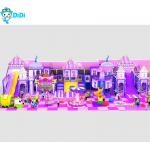 Customized Castle Theme Kids Soft Playground Maze Play Slide Swing Playground Equipment for sale