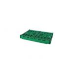 Custom Large Green Collapsible Plastic Crate For Vegetable Fruit Virgin PP Material