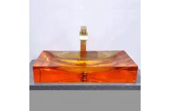 China Modern Glass Sink Bowl With CUPC Certificate 1 Hole 5 Year Warranty supplier