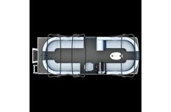 China Max Horsepower 150HP Gasoline 26 Ft Pontoon Boat 12-15 Persons Capacity supplier