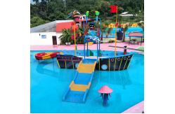 China Fiberglass Water Tower Slide Pirate Ship Anti Rust Playground Aqua Park Slides supplier