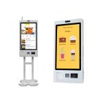 Wall Mounted Floor Standing Kiosk Restaurant Payment Terminal Self Service Ordering