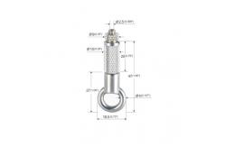 China Brass+Iron Material Grip Wire Grippers For Stainless Steel Cable YW86416 supplier