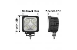 China High Power LED Mining Lights 40W Square Truck Lights 12V Customized supplier