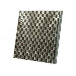 Bulletproof Architectural Woven Wire Mesh Decorative Laminated Glass For Banks for sale