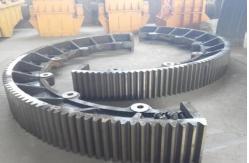 China High Carrying Capacity Ball Mill Girth Gear With Large Diameter supplier